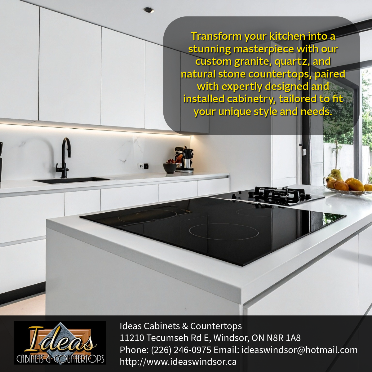 Discover how to choose cabinet colors and styles that fit your home’s design. Expert tips from Ideas Cabinets & Countertops Windsor.