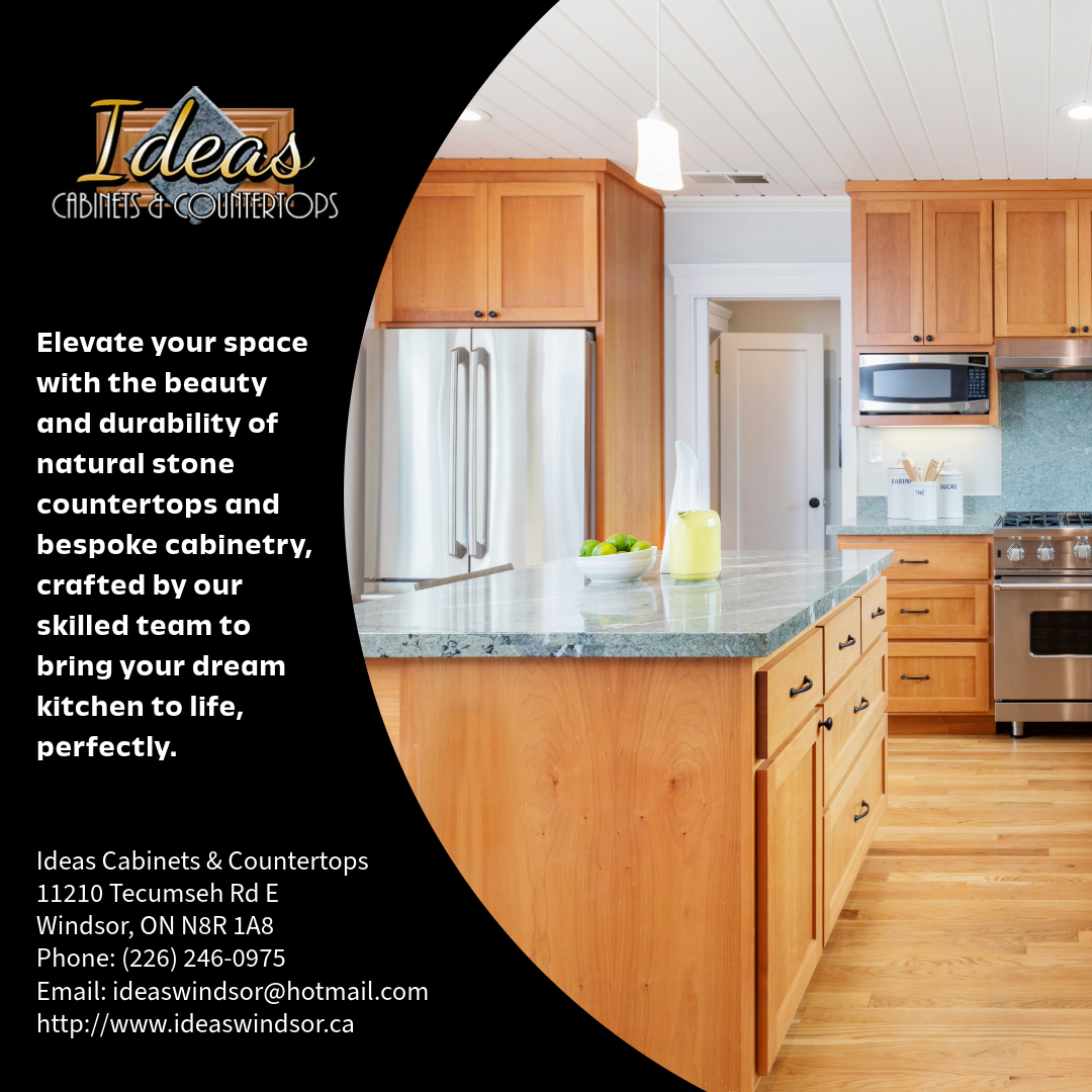 Discover how Ideas Cabinets & Countertops transforms Windsor homes with custom cabinetry, countertops, and full renovation solutions.