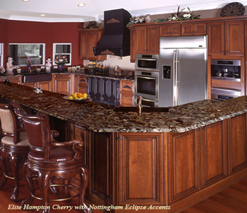 Kitchen with Elite Hampton Cherry Countertops